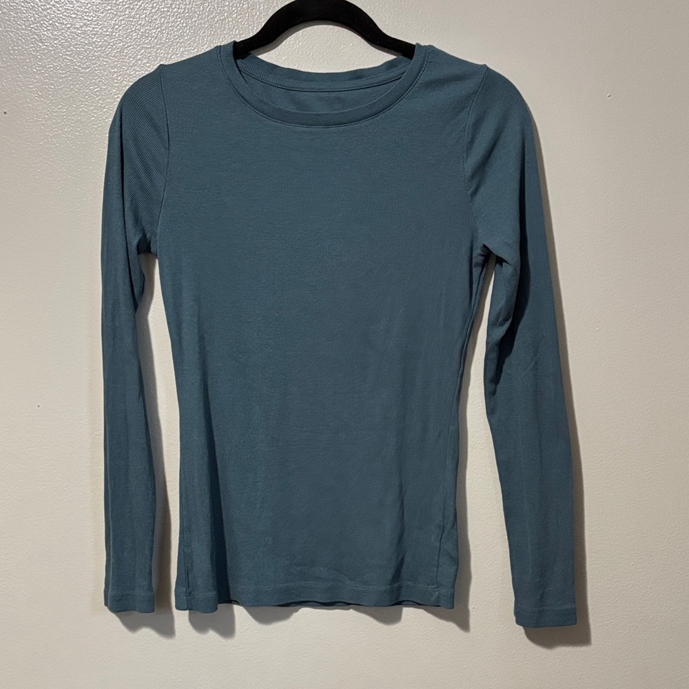 a new day Teal Long Sleeve Top